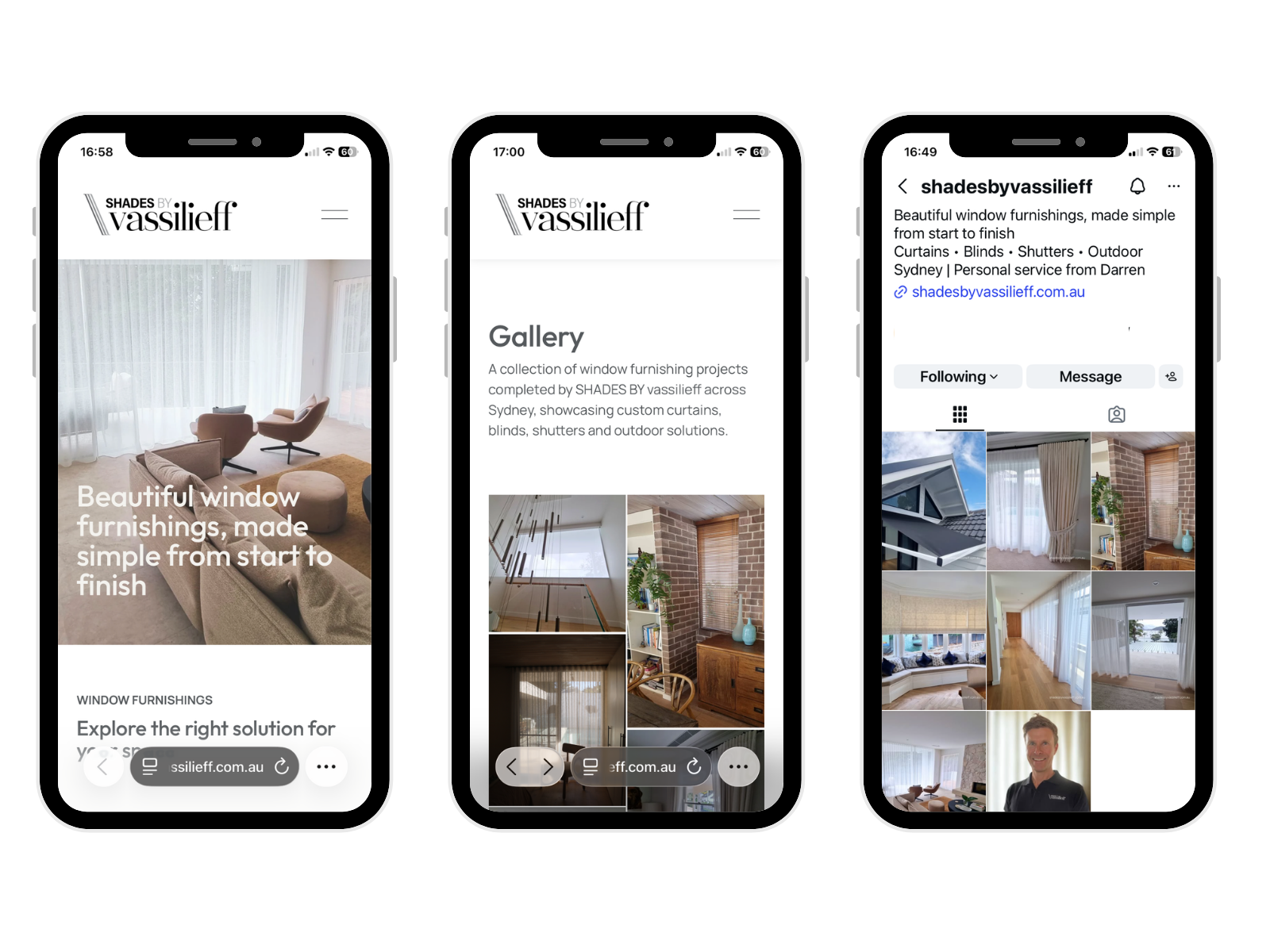 SHADES BY vassilieff case study